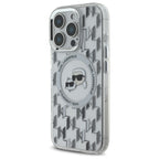 Karl Lagerfeld MagSafe dėklas iPhone 16 Pro – skaidrus