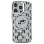 Karl Lagerfeld MagSafe dėklas iPhone 16 Pro – skaidrus