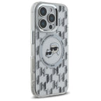 Karl Lagerfeld MagSafe dėklas iPhone 16 Pro – skaidrus