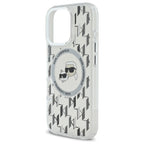 Karl Lagerfeld MagSafe dėklas iPhone 16 Pro – skaidrus