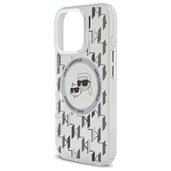 Karl Lagerfeld MagSafe dėklas iPhone 16 Pro – skaidrus