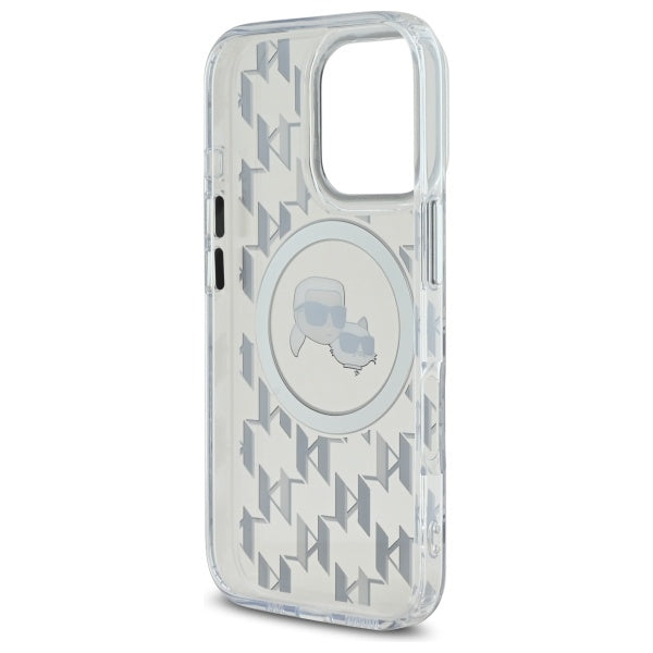 Karl Lagerfeld MagSafe dėklas iPhone 16 Pro – skaidrus