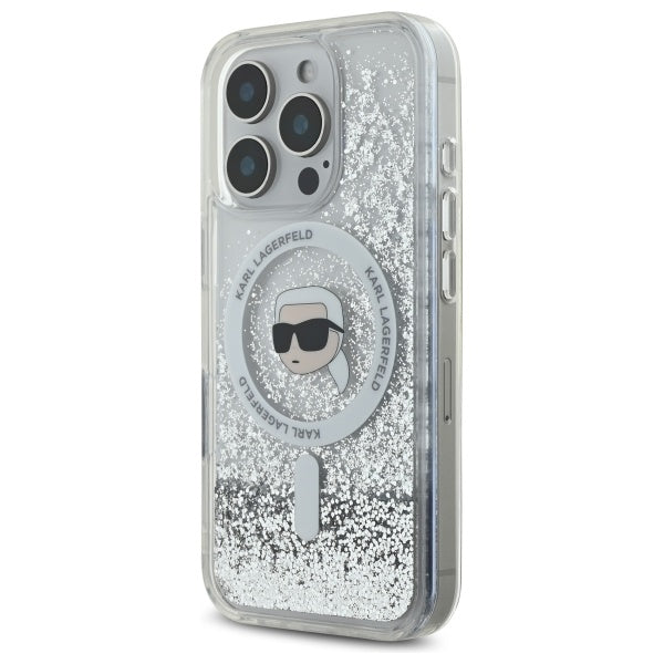 Karl Lagerfeld skaidrus MagSafe dėklas iPhone 16 Pro