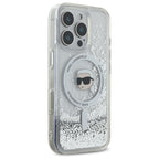 Karl Lagerfeld skaidrus MagSafe dėklas iPhone 16 Pro
