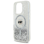 Karl Lagerfeld skaidrus MagSafe dėklas iPhone 16 Pro