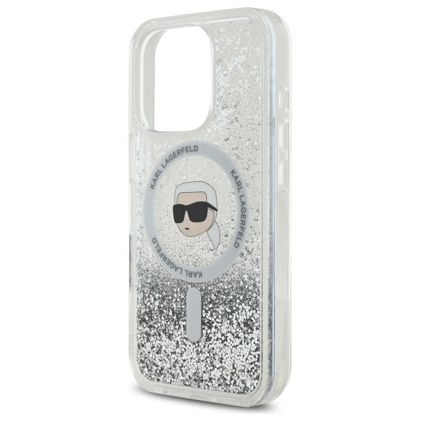 Karl Lagerfeld skaidrus MagSafe dėklas iPhone 16 Pro