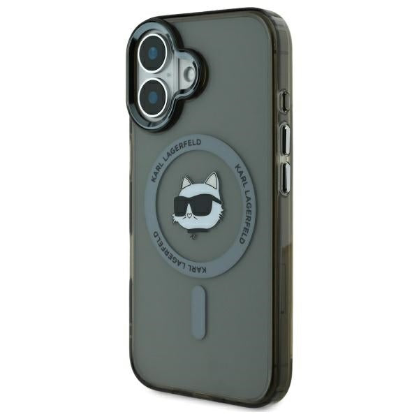 Karl Lagerfeld MagSafe dėklas iPhone 16 Plus – juodas -- iPhone 16 Plus