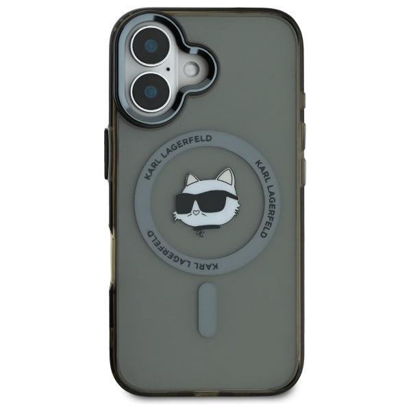 Karl Lagerfeld MagSafe dėklas iPhone 16 Plus – juodas -- iPhone 16 Plus
