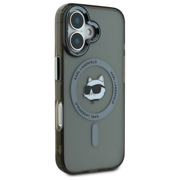 Karl Lagerfeld MagSafe dėklas iPhone 16 Plus – juodas -- iPhone 16 Plus