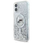 Karl Lagerfeld MagSafe dėklas iPhone 16 Plus – skaidrus, blizgus -- iPhone 16 Plus