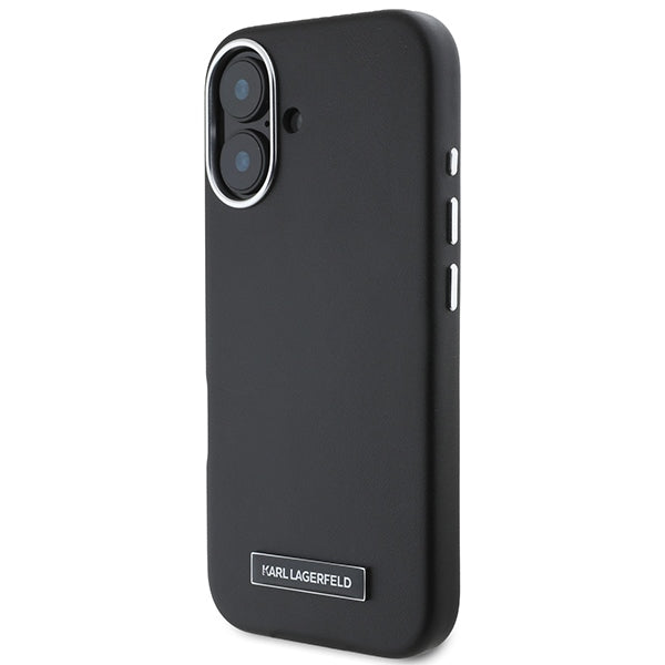 Karl Lagerfeld MagSafe dėklas iPhone 16 Plus – juodas