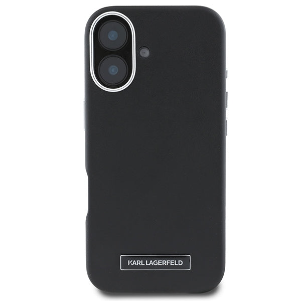 Karl Lagerfeld MagSafe dėklas iPhone 16 Plus – juodas