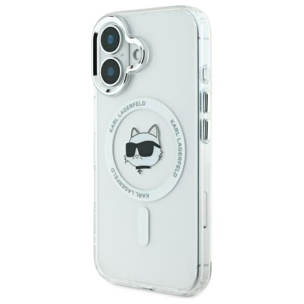 Karl Lagerfeld MagSafe dėklas iPhone 16 – baltas -- iPhone 16