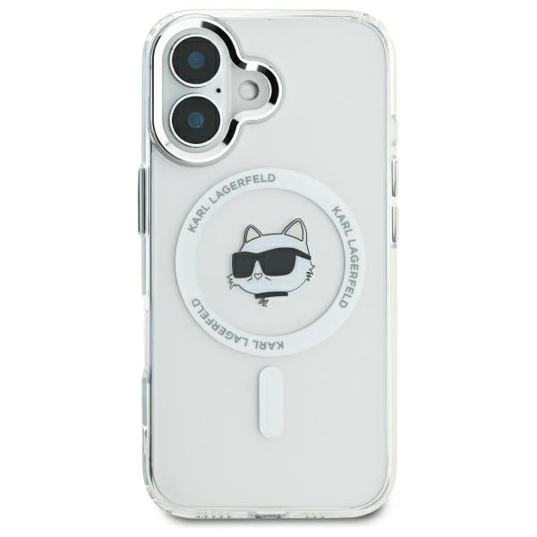 Karl Lagerfeld MagSafe dėklas iPhone 16 – baltas -- iPhone 16