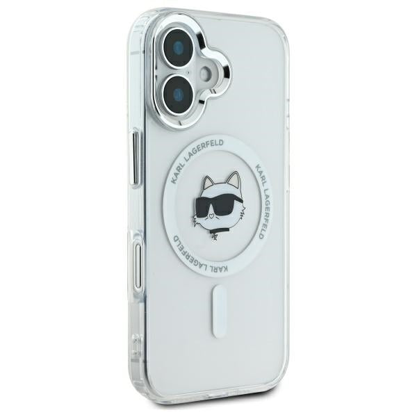 Karl Lagerfeld MagSafe dėklas iPhone 16 – baltas -- iPhone 16
