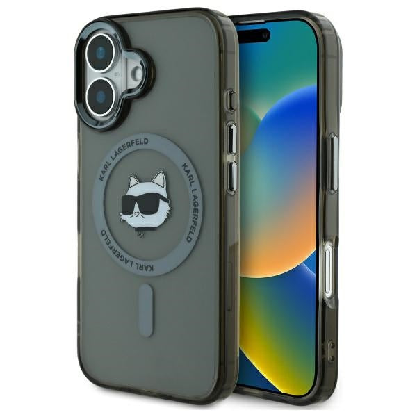 Karl Lagerfeld MagSafe dėklas iPhone 16 – juodas -- iPhone 16