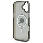 Karl Lagerfeld IML Metal Karl Head MagSafe dėklas iPhone 16 – juodas -- iPhone 16