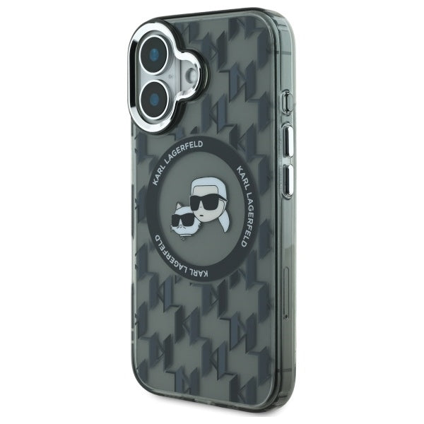 Karl Lagerfeld MagSafe dėklas iPhone 16 – juodas
