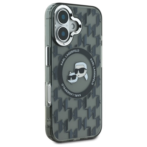 Karl Lagerfeld MagSafe dėklas iPhone 16 – juodas