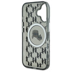 Karl Lagerfeld MagSafe dėklas iPhone 16 – juodas