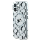 Karl Lagerfeld MagSafe dėklas iPhone 16 – skaidrus