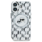 Karl Lagerfeld MagSafe dėklas iPhone 16 – skaidrus