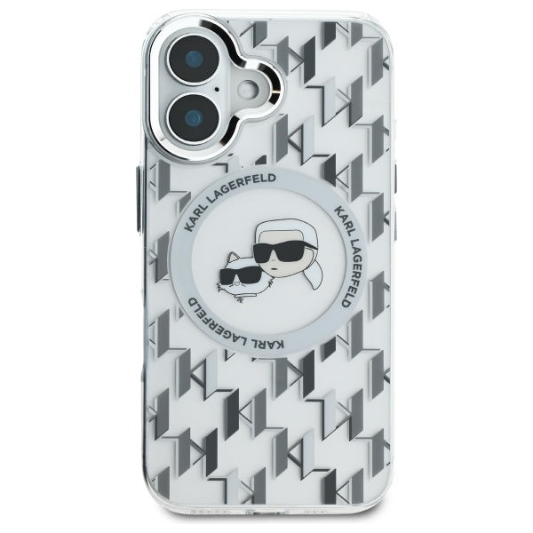 Karl Lagerfeld MagSafe dėklas iPhone 16 – skaidrus