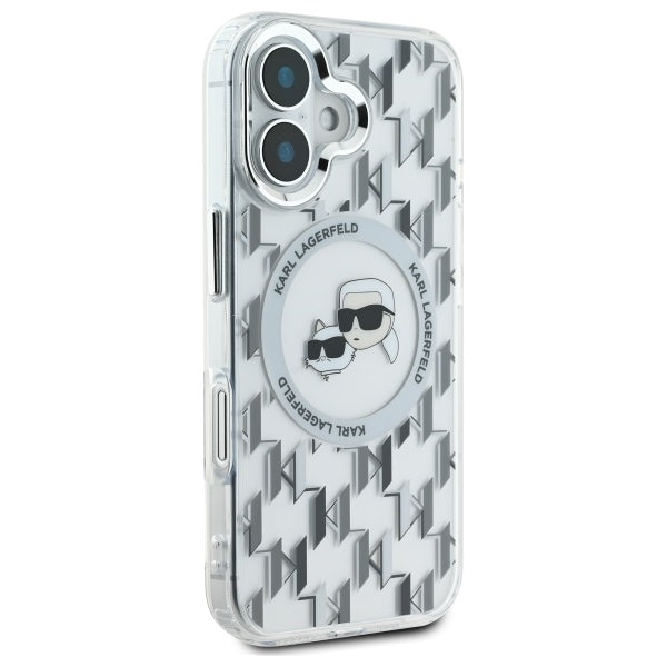 Karl Lagerfeld MagSafe dėklas iPhone 16 – skaidrus