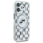Karl Lagerfeld MagSafe dėklas iPhone 16 – skaidrus