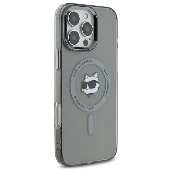 Karl Lagerfeld MagSafe dėklas iPhone 16 Pro Max – juodas -- iPhone 16 Pro Max