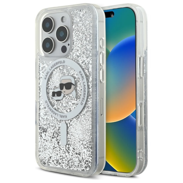 Karl Lagerfeld MagSafe dėklas iPhone 16 Pro Max – skaidrus