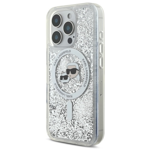 Karl Lagerfeld MagSafe dėklas iPhone 16 Pro Max – skaidrus