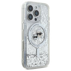 Karl Lagerfeld MagSafe dėklas iPhone 16 Pro Max – skaidrus