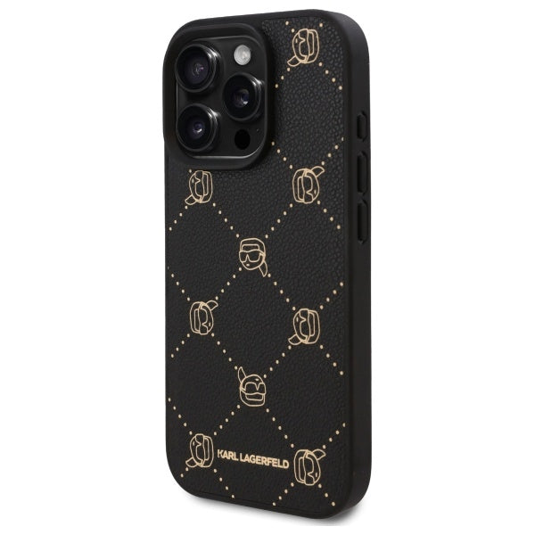 Karl Lagerfeld MagSafe dėklas iPhone 16 Pro Max – juodas