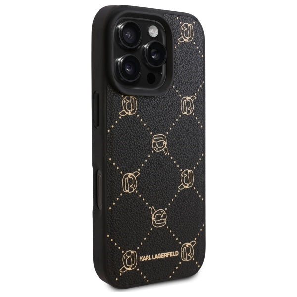 Karl Lagerfeld MagSafe dėklas iPhone 16 Pro Max – juodas