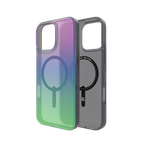 ZAGG Milan Snap MagSafe dėklas iPhone 16 Pro Max – žalia/violetinė