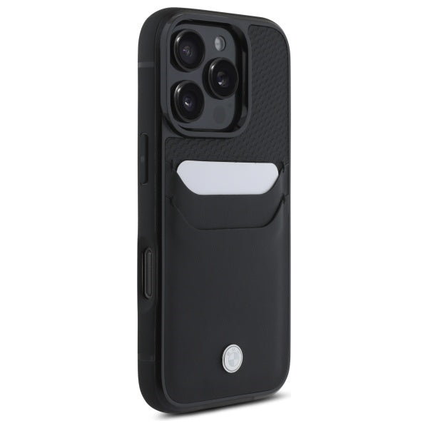 BMW odinis dėklas iPhone 16 Pro Max – juodas