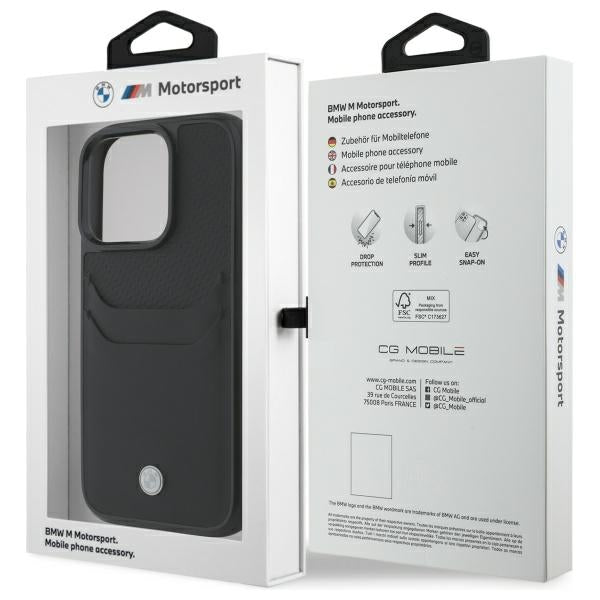 BMW odinis dėklas iPhone 16 Pro Max – juodas