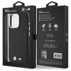 BMW M Edition Kevlar Metal dėklas iPhone 16 Pro Max – juodas