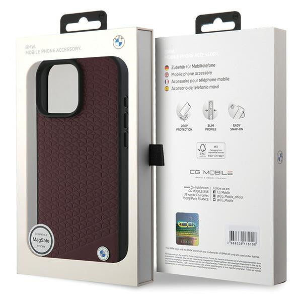 BMW odinis MagSafe dėklas iPhone 16 Pro Max – raudonas