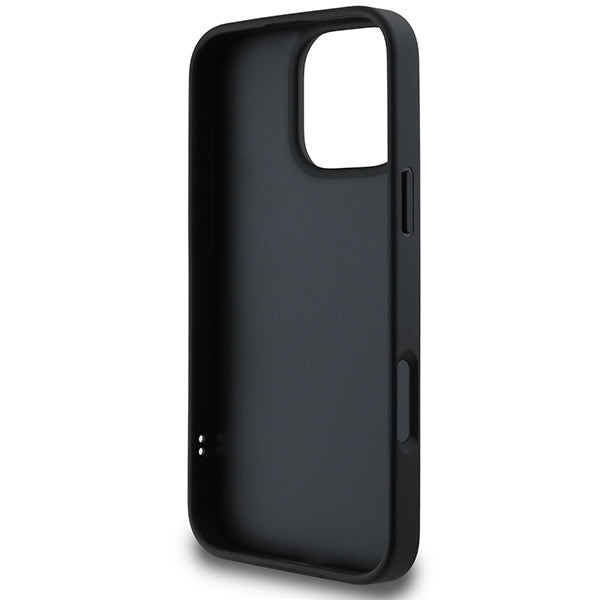 DKNY Quilted Stack Logo dėklas iPhone 16 Pro – juodas