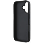 DKNY Checkered Pattern & Printed Stripes iPhone 16 dėklas - juodas