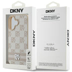 DKNY Checkered Pattern dėklas iPhone 16 – rožinis