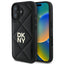 DKNY dygsniuotas dėklas iPhone 16 – juodas