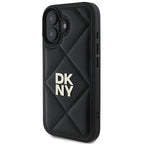 DKNY dygsniuotas dėklas iPhone 16 – juodas