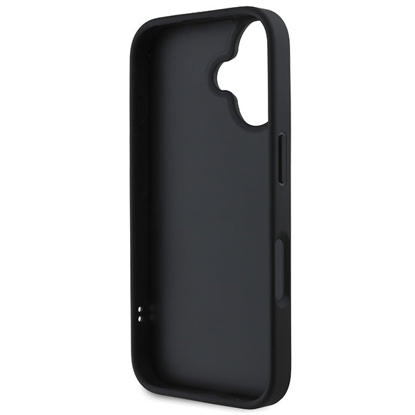 DKNY dygsniuotas dėklas iPhone 16 – juodas