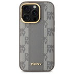 DKNY MagSafe dėklas iPhone 14 Pro – smėlinis