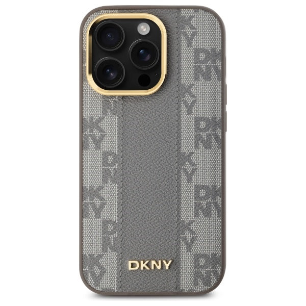 DKNY MagSafe dėklas iPhone 14 Pro – smėlinis