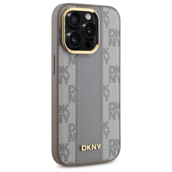 DKNY MagSafe dėklas iPhone 14 Pro – smėlinis