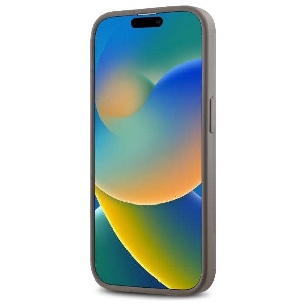 DKNY MagSafe dėklas iPhone 14 Pro – smėlinis